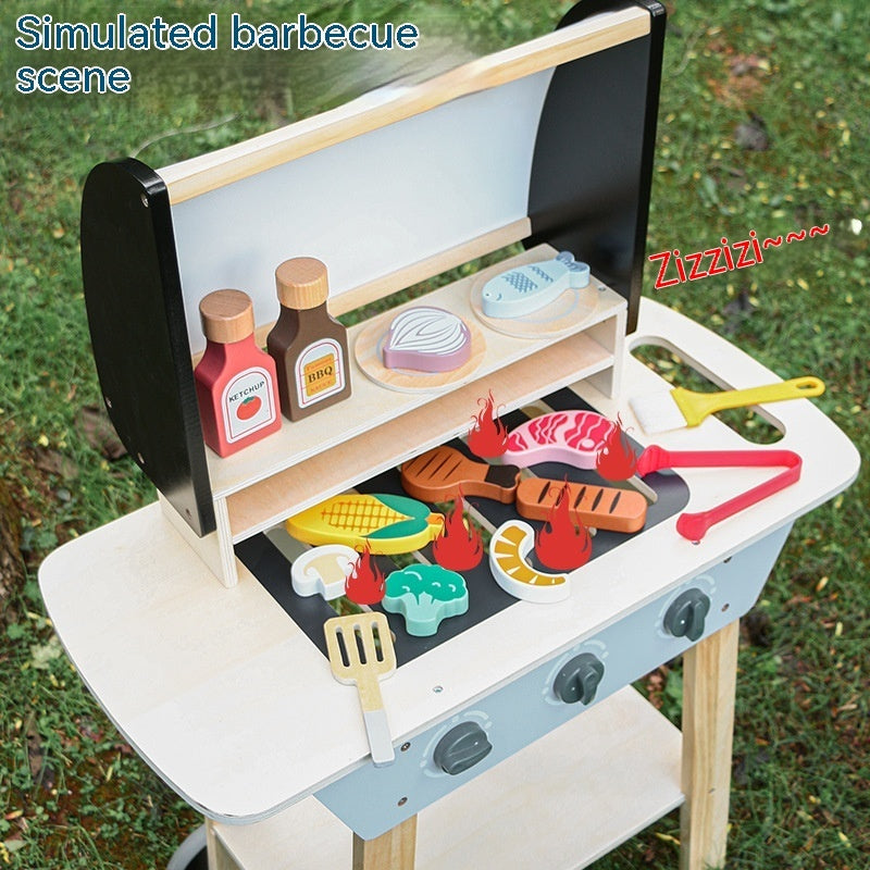 Unleash Your Child's Imagination with Our Baby Nordic Style Simulation Kitchen Barbecue Toys
